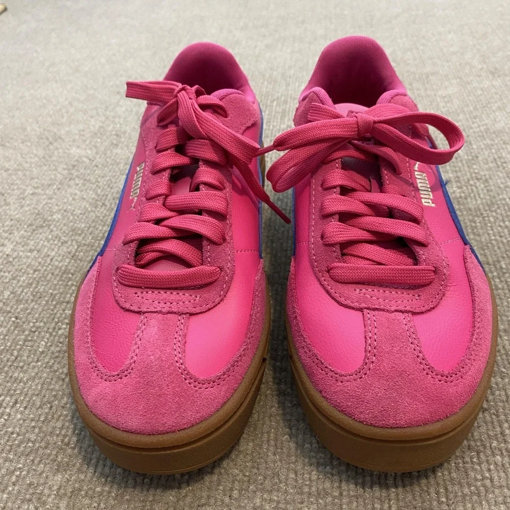 PUMA Shoes Womens Size 8.5 Pink Platform SoftFoam+ Cushioned‎ Sneakers 402313-14